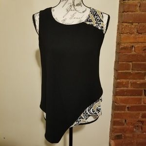 Alfani Two Tone Top Blouse